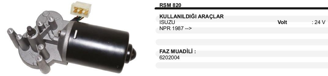 REMARKRSM820-Silecek Motoru
