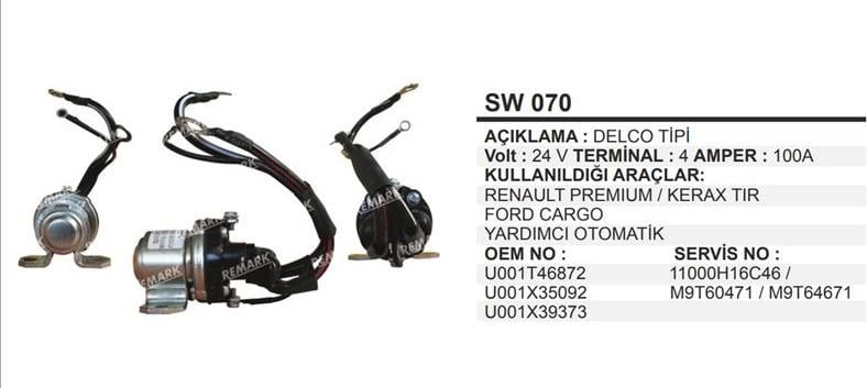 REMARKSW070-Marş Otomatiği