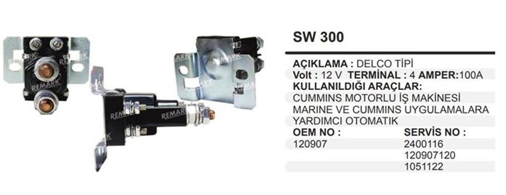 REMARKSW300-Marş Otomatiği