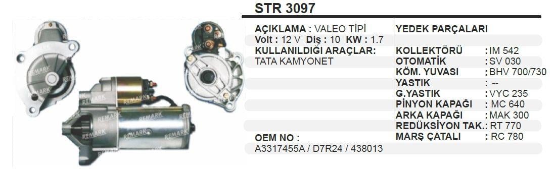SCEHENNASTR3097-Marş Motoru - Marş Dinamosu