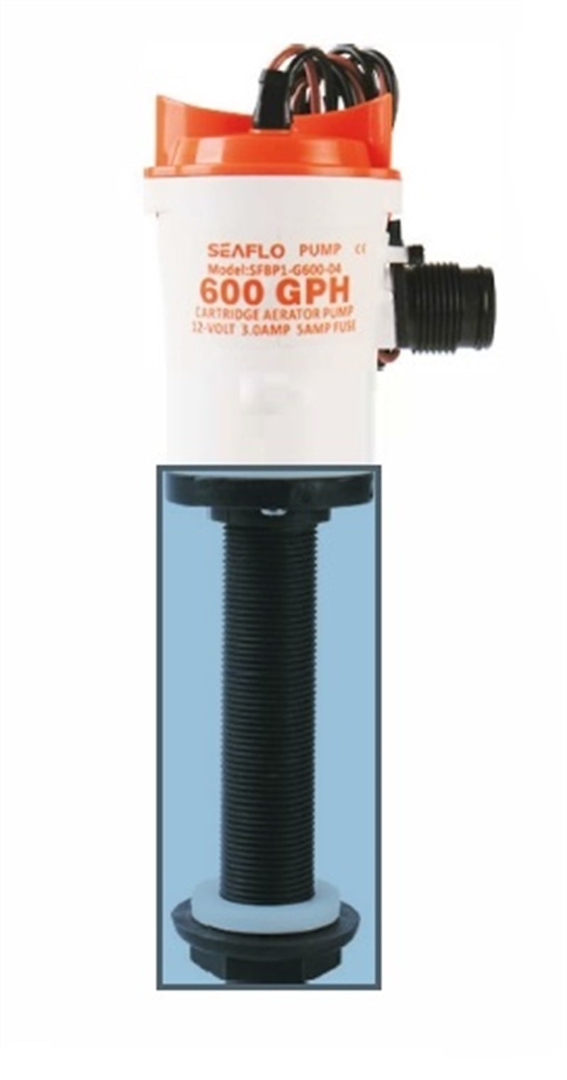 SEAFLO 12V 600GPH LİVAR POMPASI DİKEY - SR12196