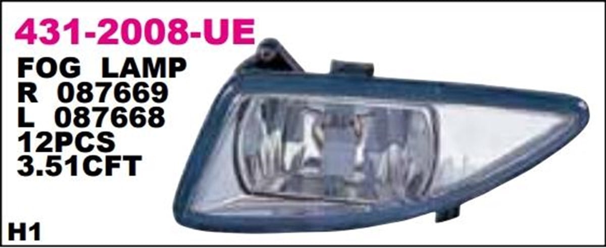 SİS LAMBASI FORD FİESTA 99- SOL..........431-2008L