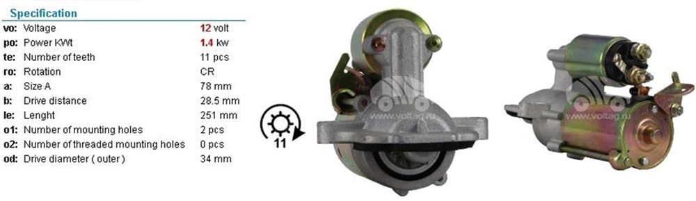 SIWAY10DEL0802-Marş Motoru - Marş Dinamosu