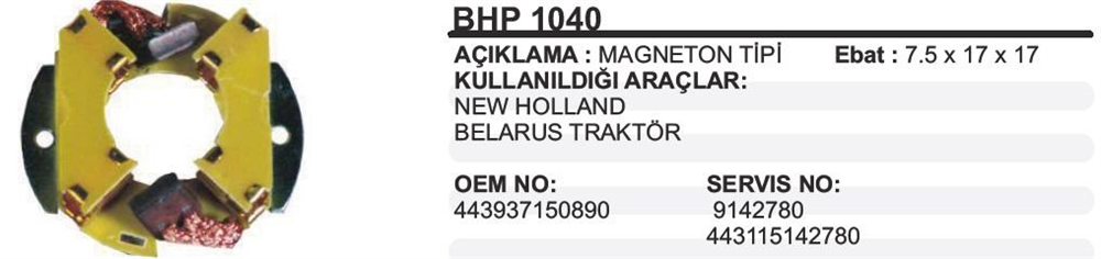 SIWAY13PAL11500-Marş Kömürü ve Kömür Yuvası
