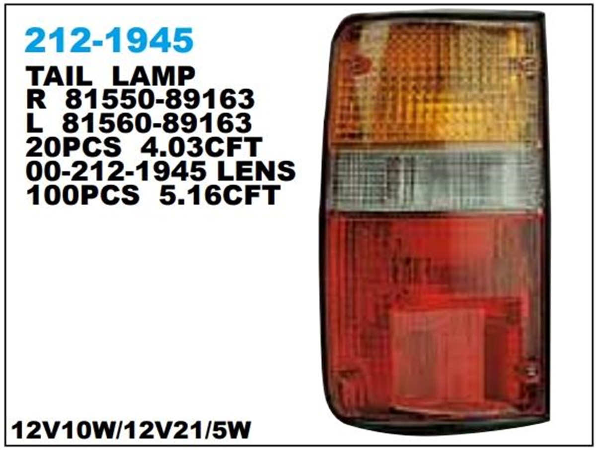 STOP LAMBASI HILUX SOL 88-91.............212-1945L