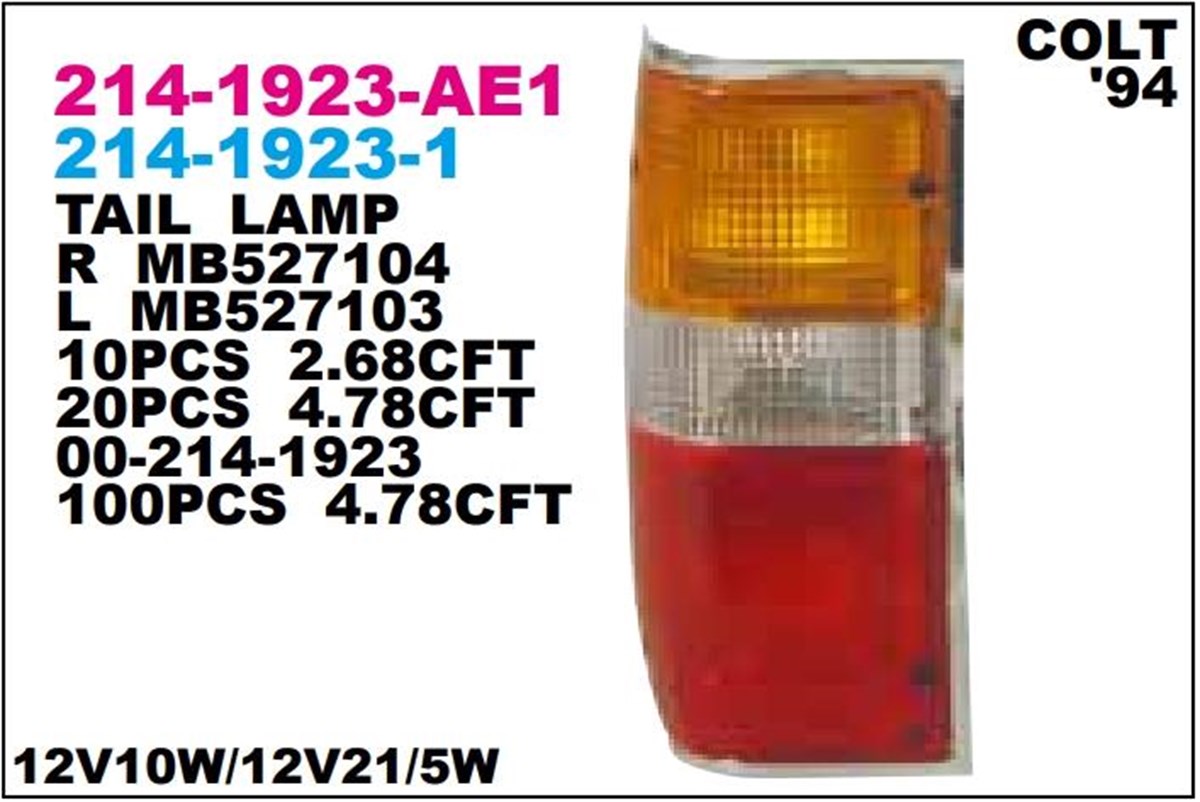 STOP LAMBASI MİTS.L-200 NİKELAJLI  SOL.--214-1923