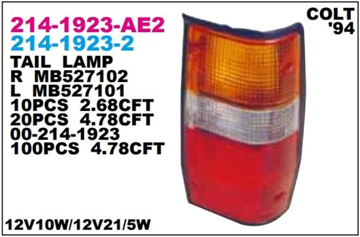 STOP LAMBASI MİTS.L200 SİYAH SOL 90-97..214-1923