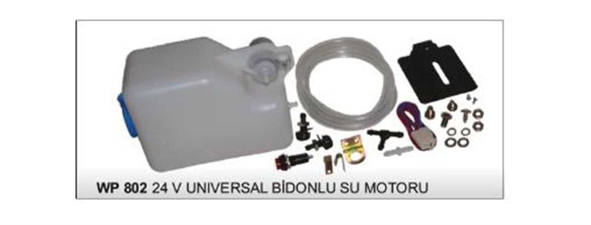 Su Fıskiye Motoru 24V  Üniversal Bidonlu Ortadan Ayak