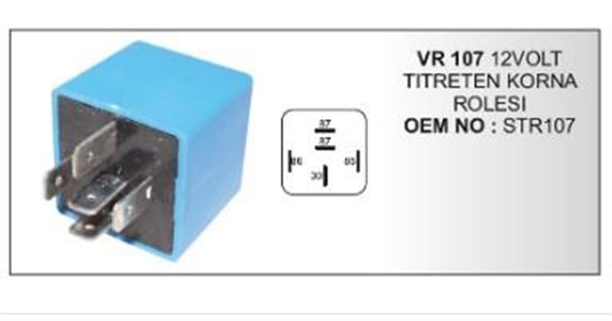 Titreyen Korna Rölesi 12V 5Fiş Vertex Vr0107