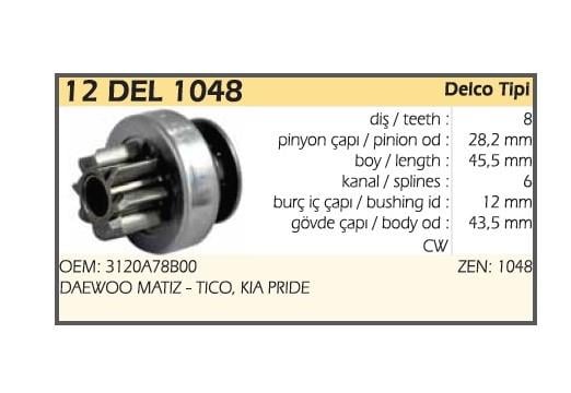 TYPER12DEL1048-Marş Dişlisi