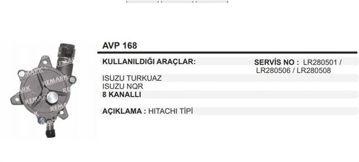 Vakum Pompası Isuzu Turkuaz Nqr