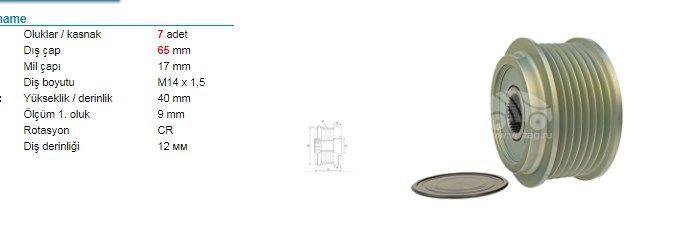 VALEO588186-Alternatör Kasnağı