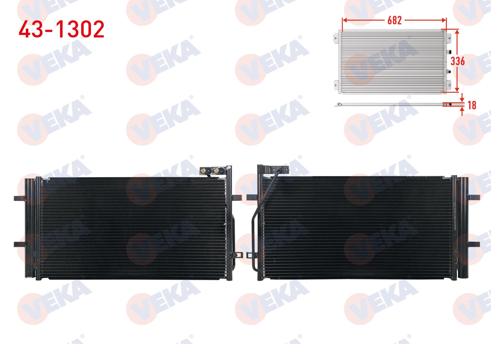 VEKA431302-Klima Radyatörü (Kondenser)