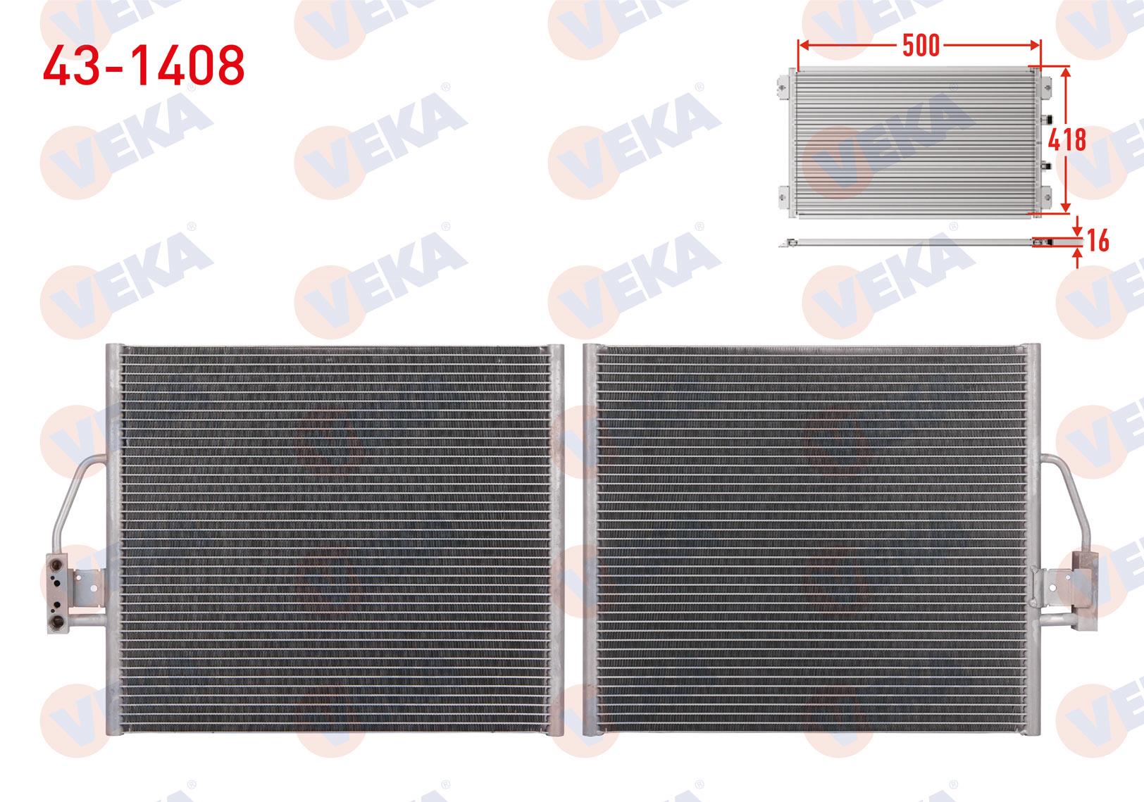 VEKA431408-Klima Radyatörü (Kondenser)