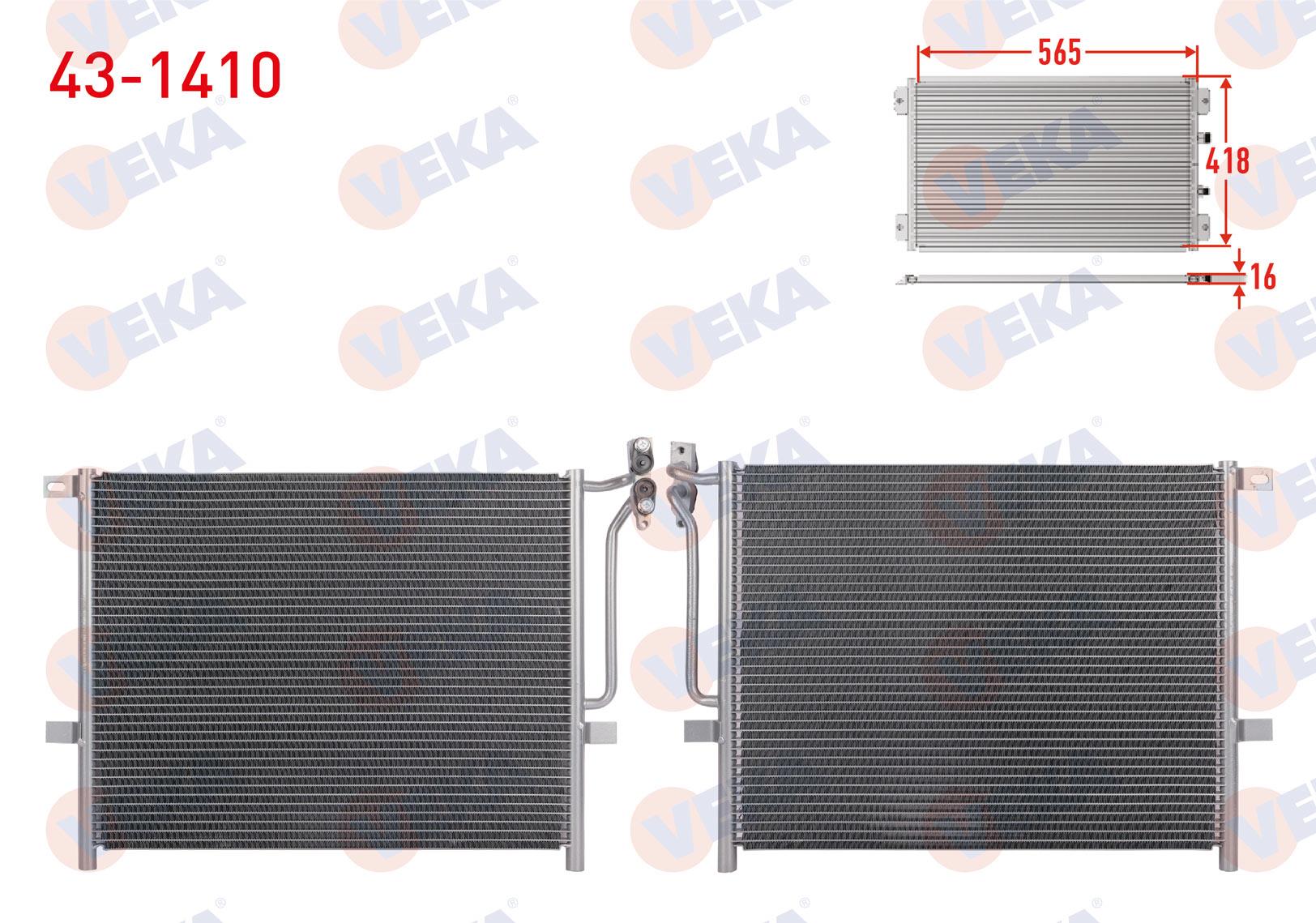 VEKA431410-Klima Radyatörü (Kondenser)