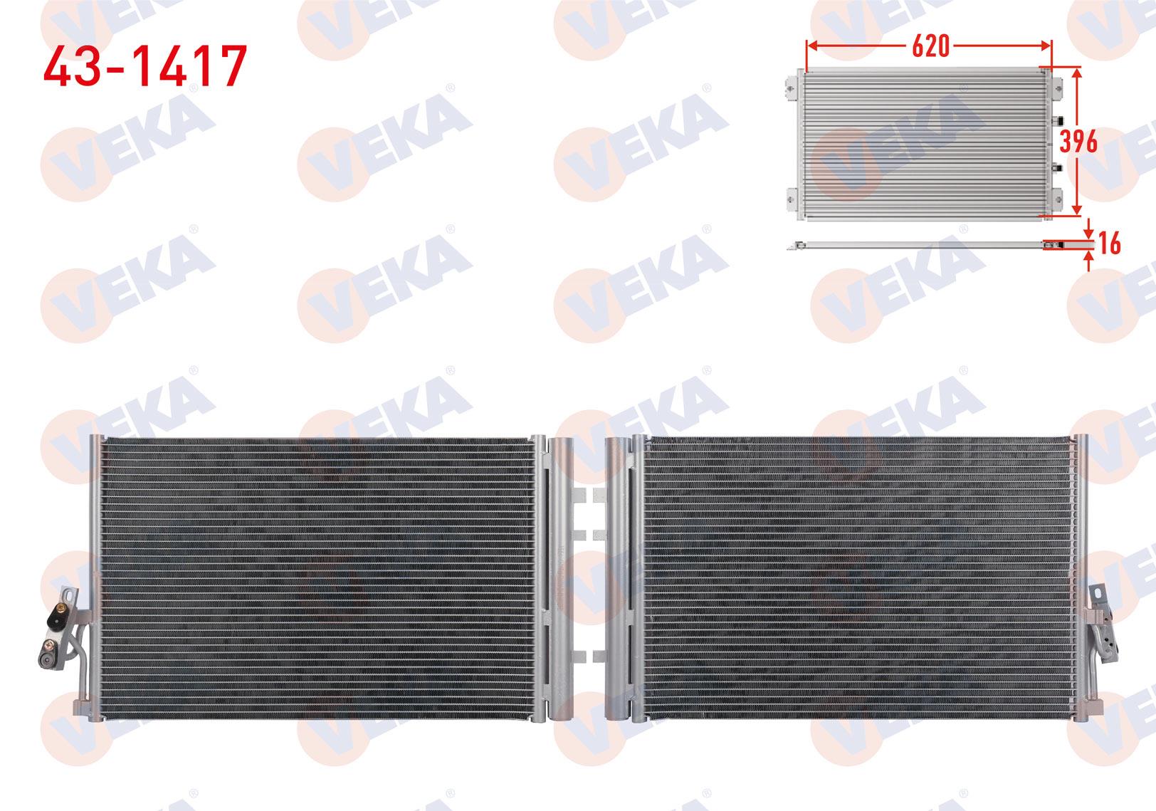 VEKA431417-Klima Radyatörü (Kondenser)