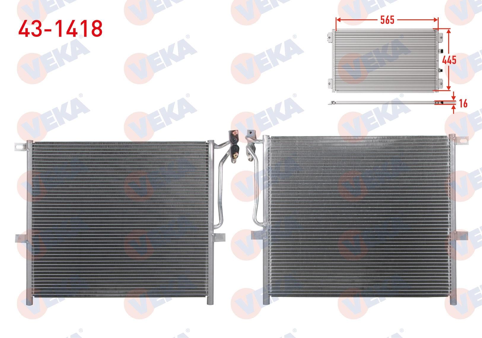 VEKA431418-Klima Radyatörü (Kondenser)
