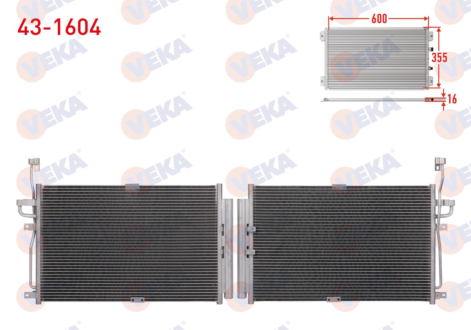 VEKA431604-Klima Radyatörü (Kondenser)