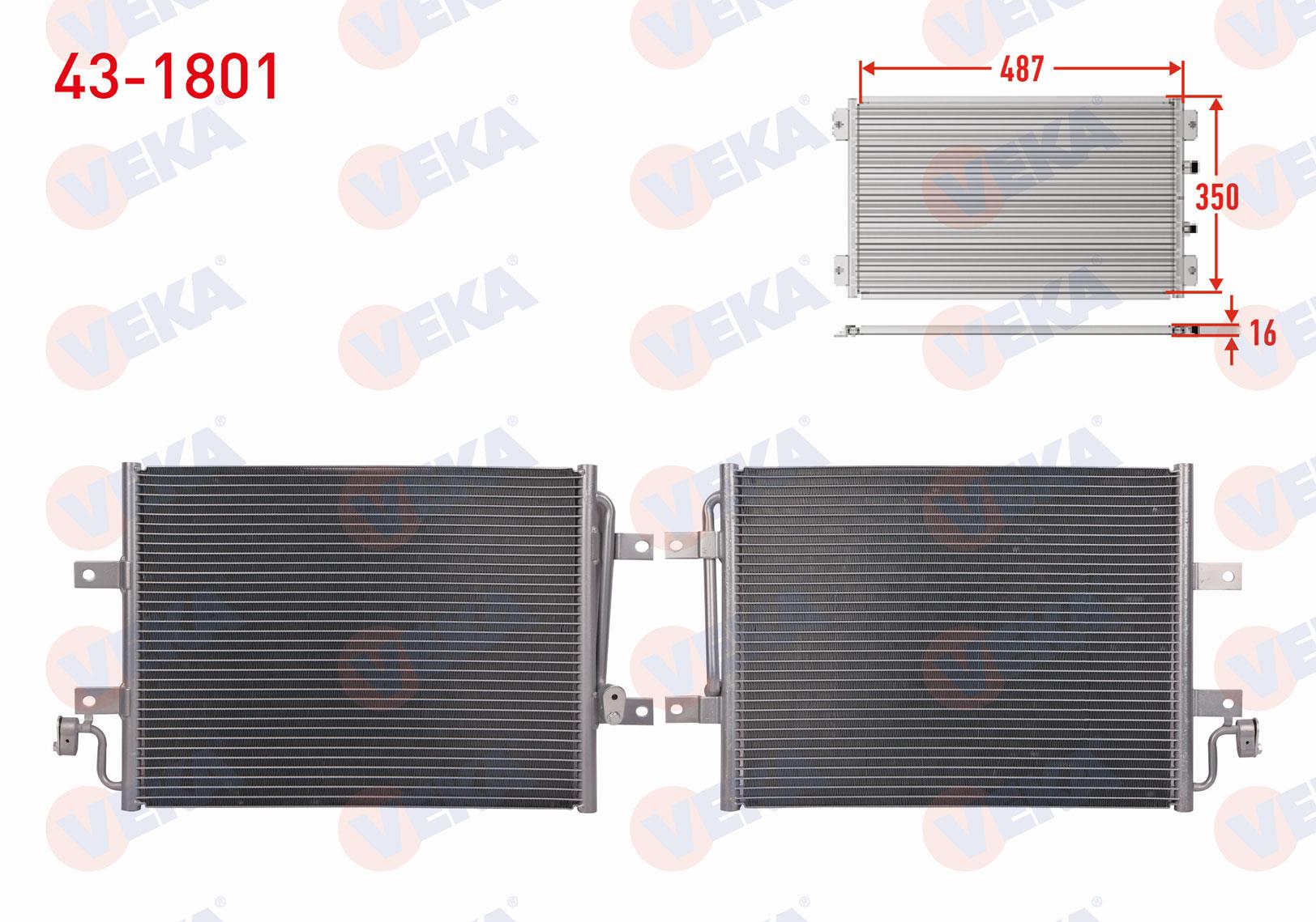 VEKA431801-Klima Radyatörü (Kondenser)