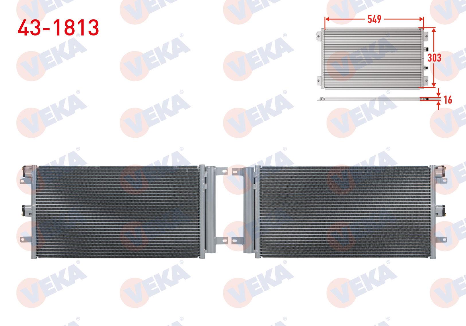 VEKA431813-Klima Radyatörü (Kondenser)