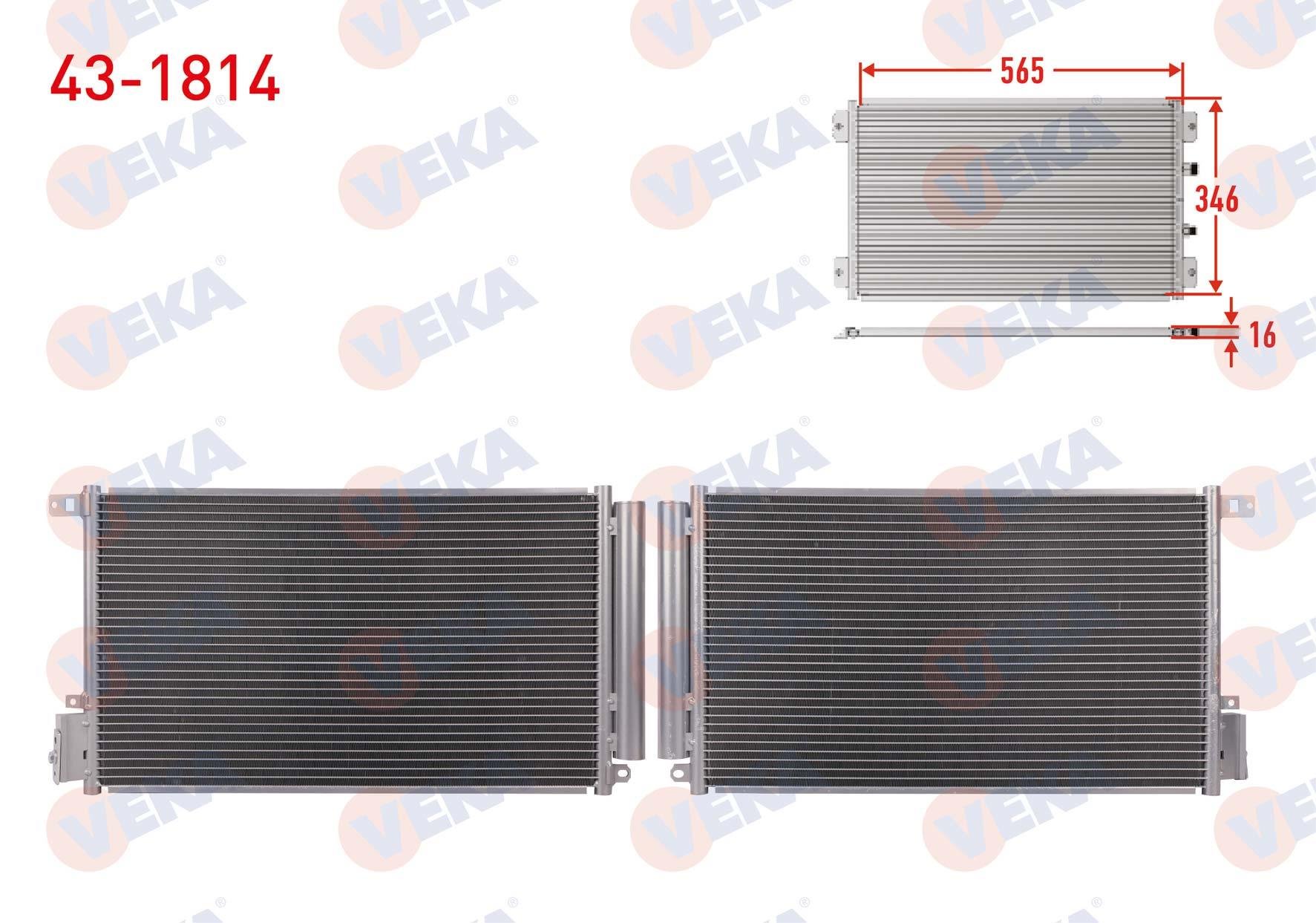 VEKA431814-Klima Radyatörü (Kondenser)