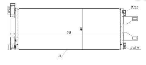 VEKA431823-Klima Radyatörü (Kondenser)