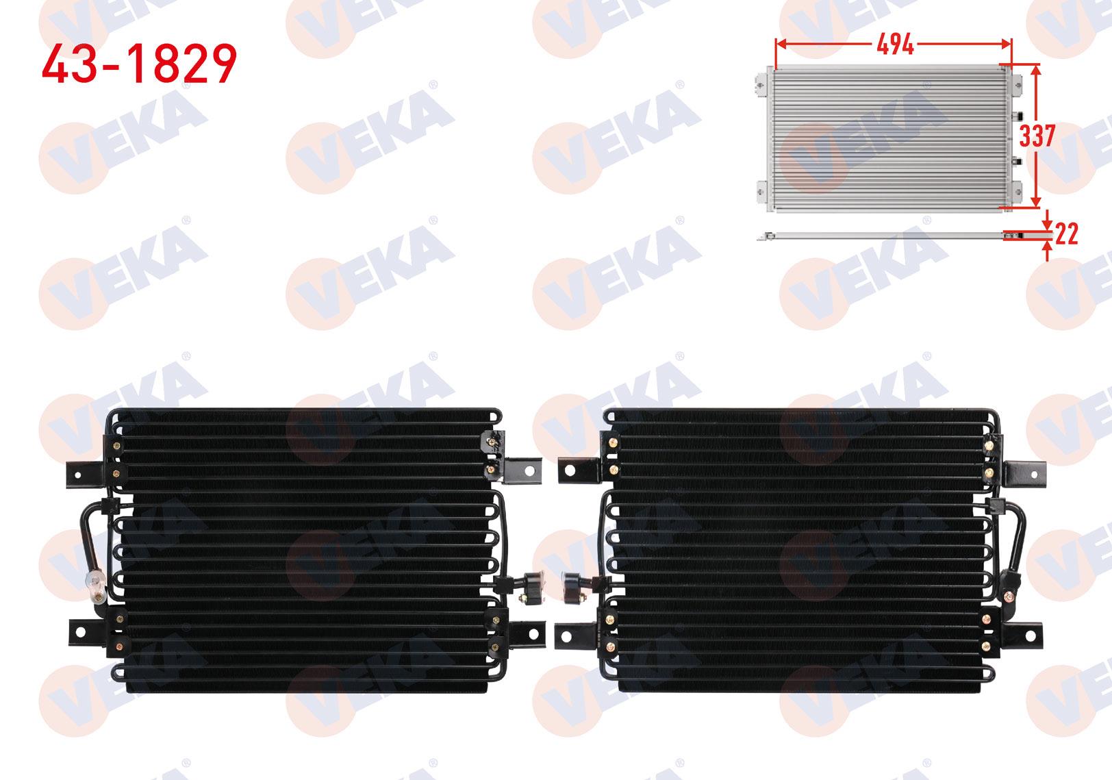 VEKA431829-Klima Radyatörü (Kondenser)