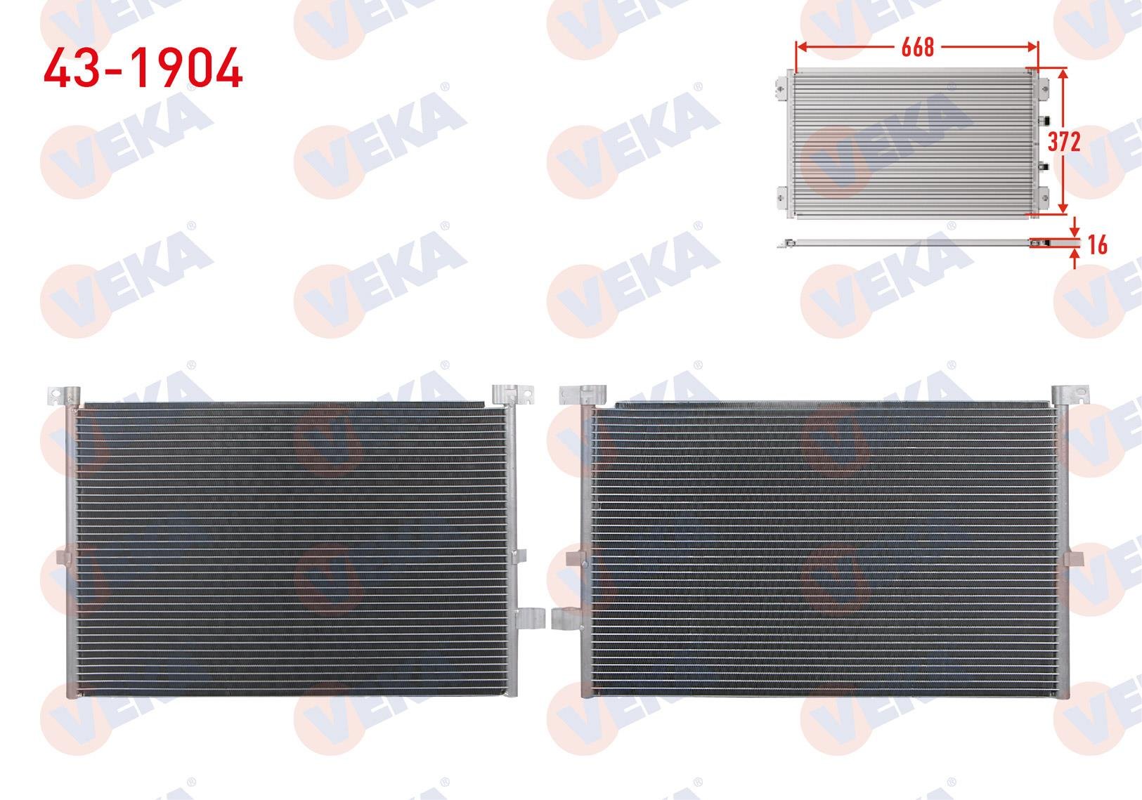 VEKA431904-Klima Radyatörü (Kondenser)