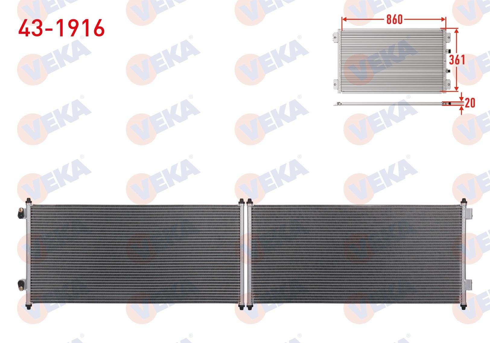 VEKA431916-Klima Radyatörü (Kondenser)