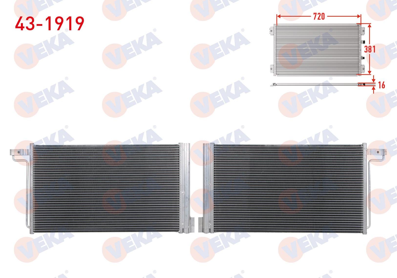 VEKA431919-Klima Radyatörü (Kondenser)