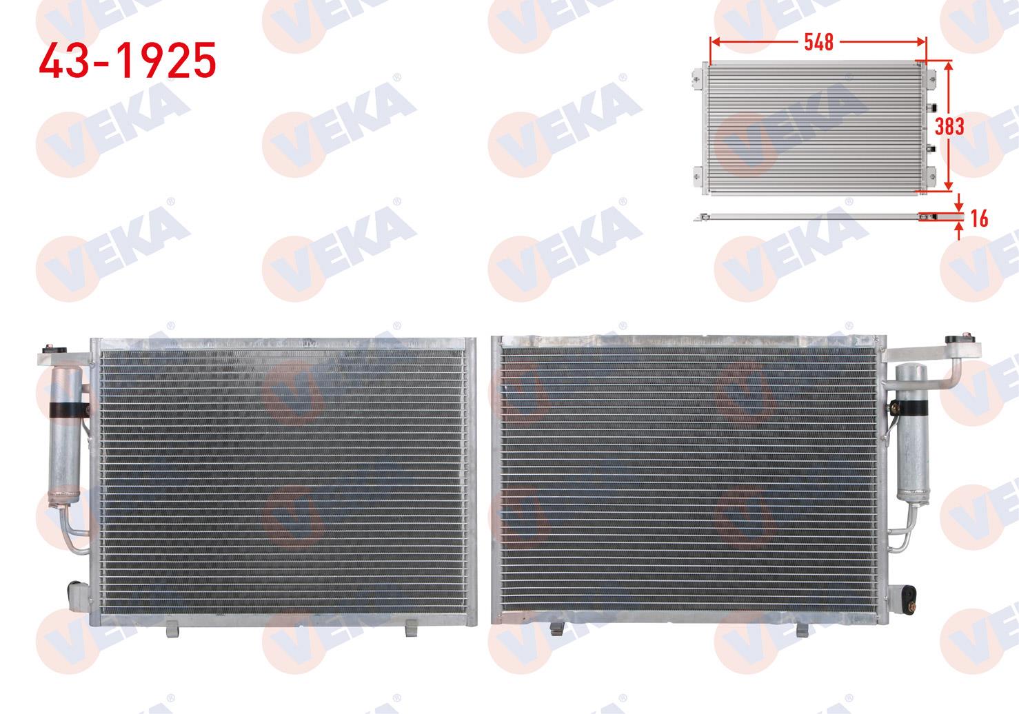 VEKA431925-Klima Radyatörü (Kondenser)