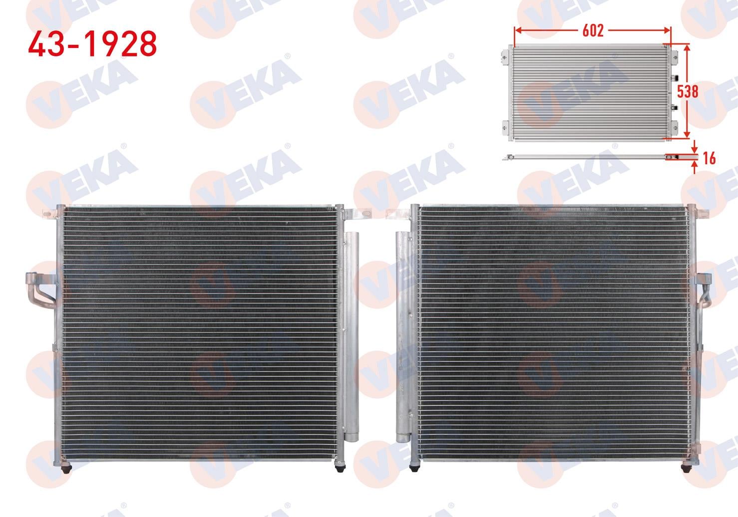 VEKA431928-Klima Radyatörü (Kondenser)