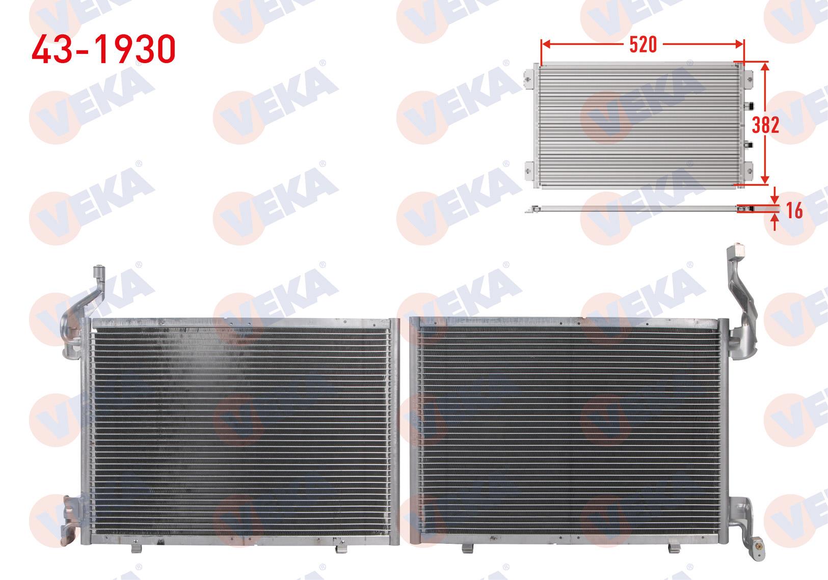 VEKA431930-Klima Radyatörü (Kondenser)