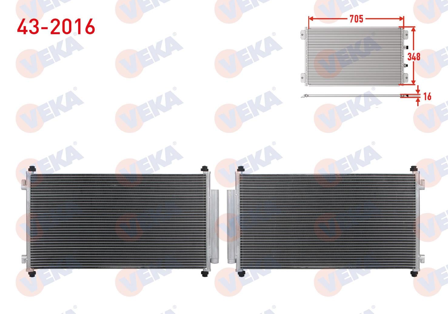 VEKA432016-Klima Radyatörü (Kondenser)