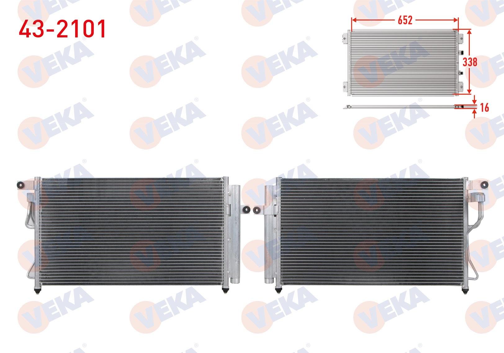 VEKA432101-Klima Radyatörü (Kondenser)