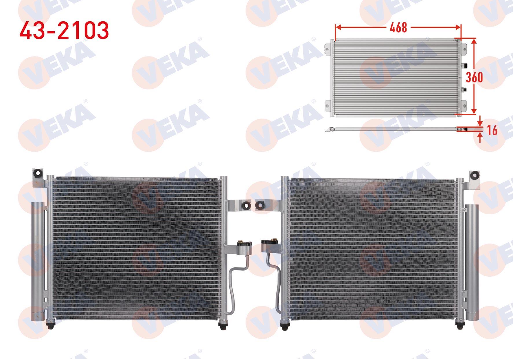 VEKA432103-Klima Radyatörü (Kondenser)