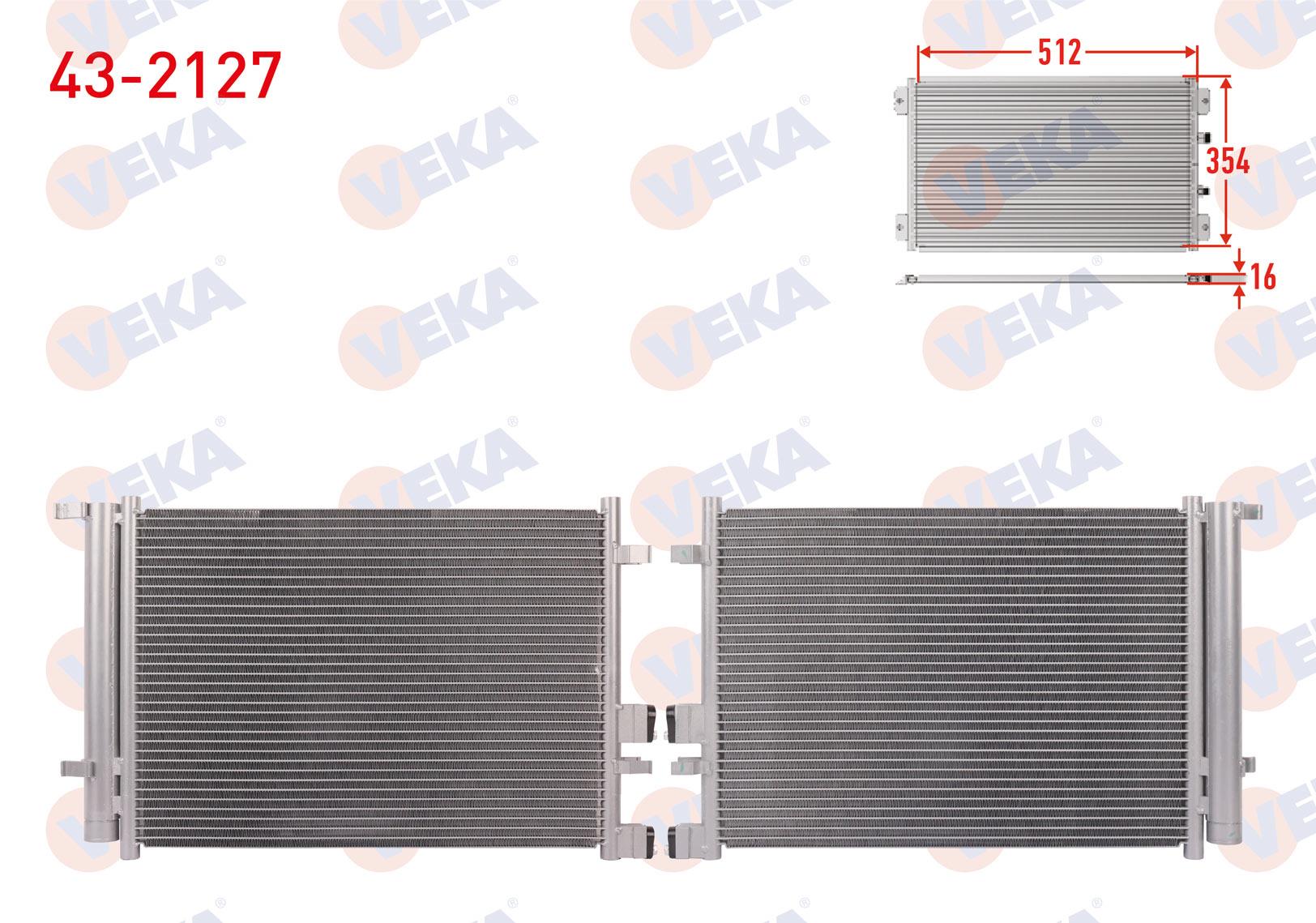 VEKA432127-Klima Radyatörü (Kondenser)