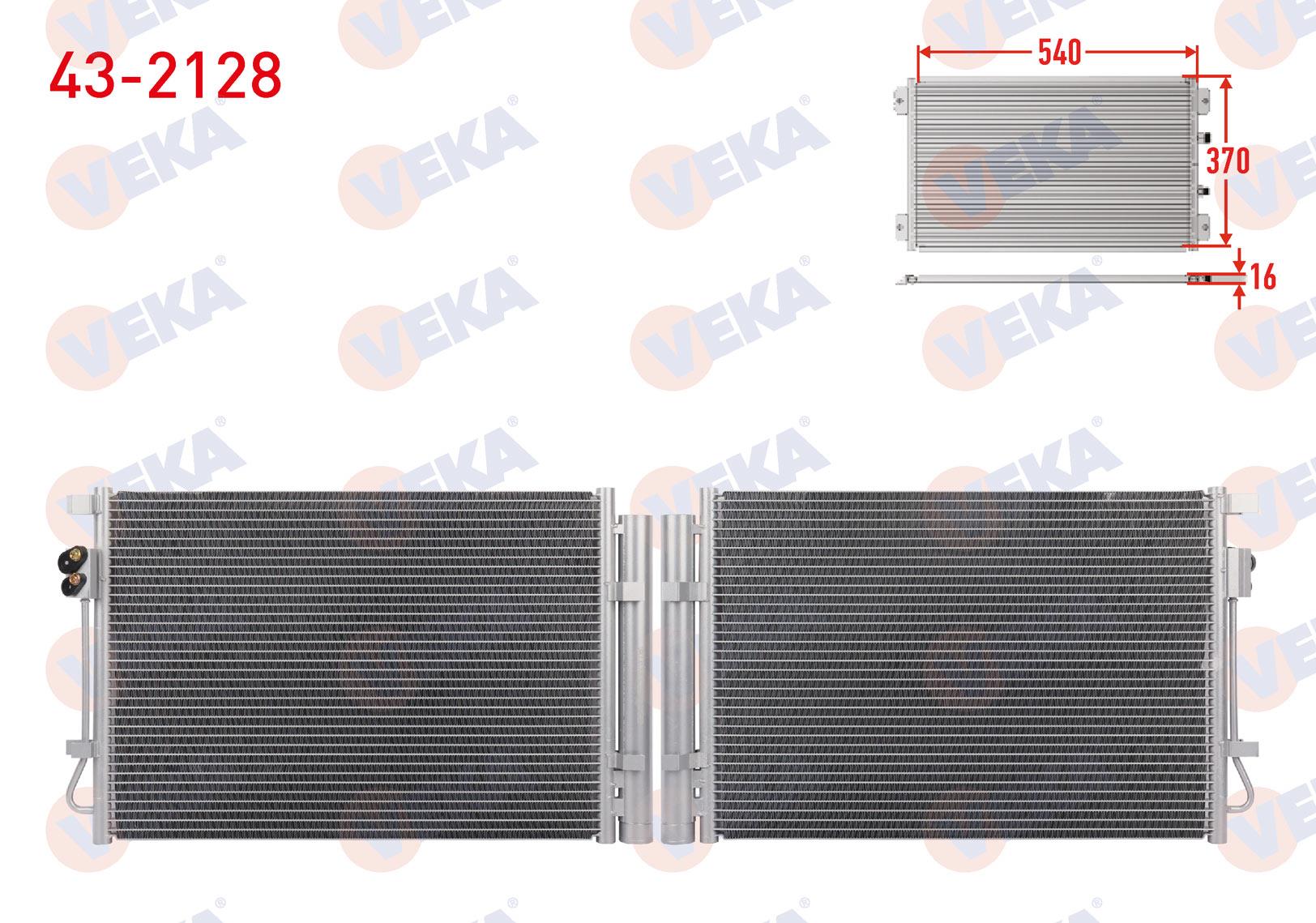 VEKA432128-Klima Radyatörü (Kondenser)