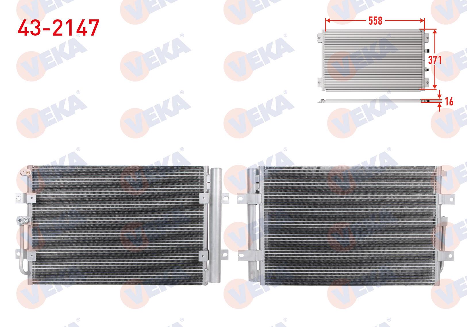 VEKA432147-Klima Radyatörü (Kondenser)