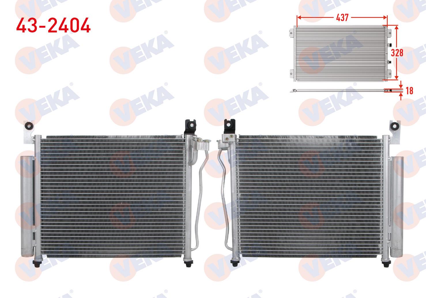 VEKA432404-Klima Radyatörü (Kondenser)