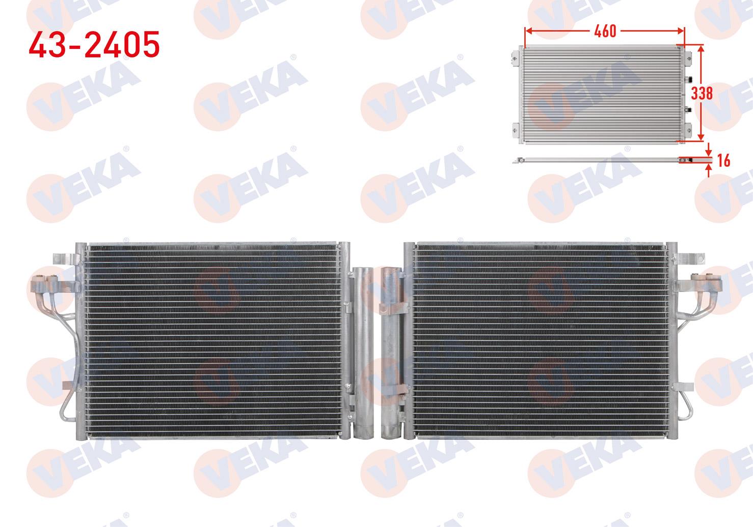 VEKA432405-Klima Radyatörü (Kondenser)