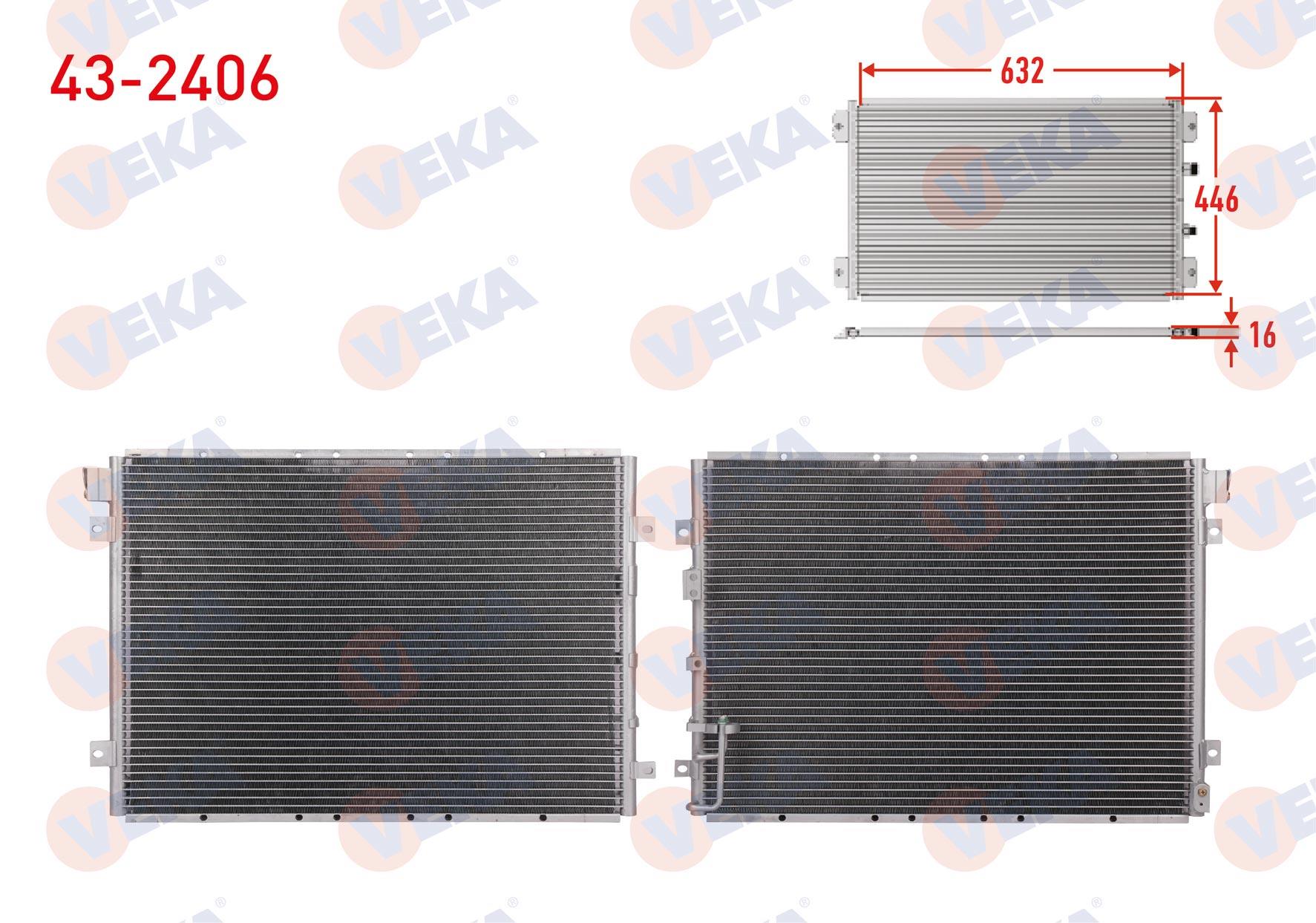 VEKA432406-Klima Radyatörü (Kondenser)