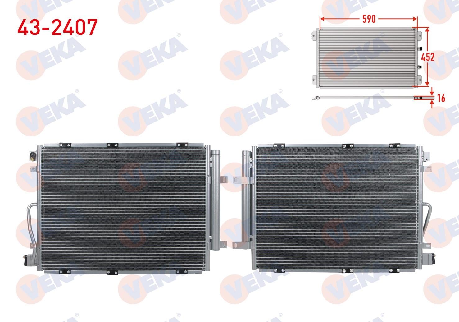 VEKA432407-Klima Radyatörü (Kondenser)