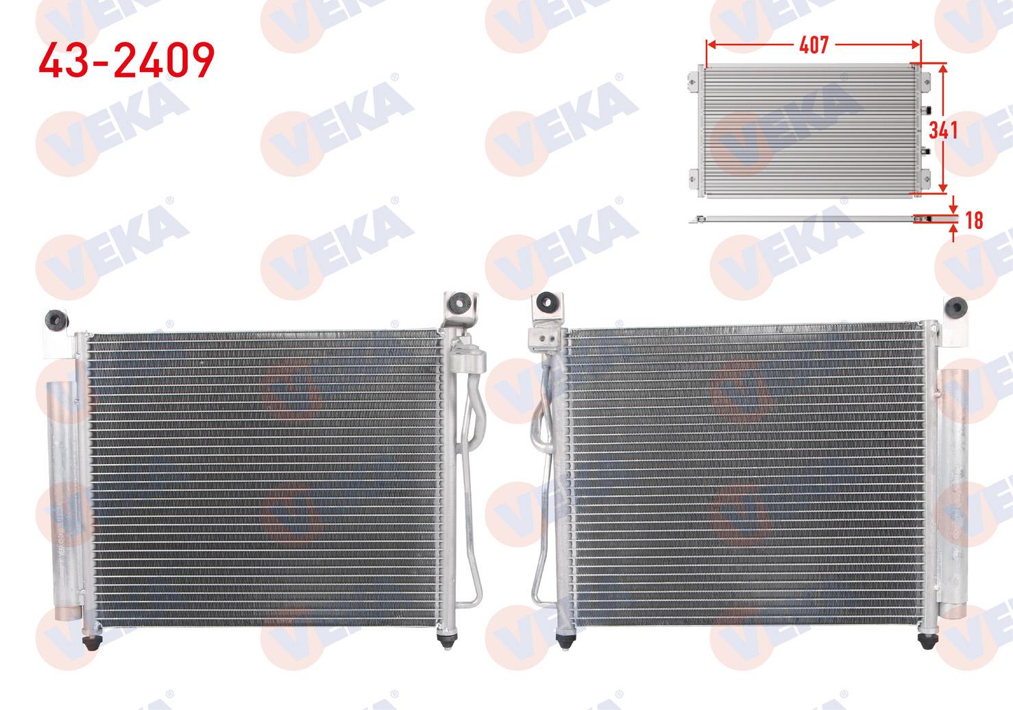VEKA432409-Klima Radyatörü (Kondenser)
