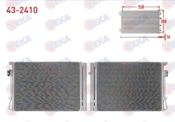 VEKA432410-Klima Radyatörü (Kondenser)