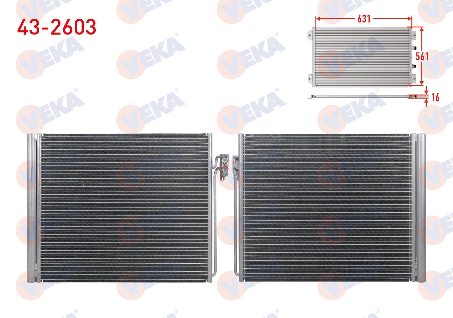 VEKA432603-Klima Radyatörü (Kondenser)