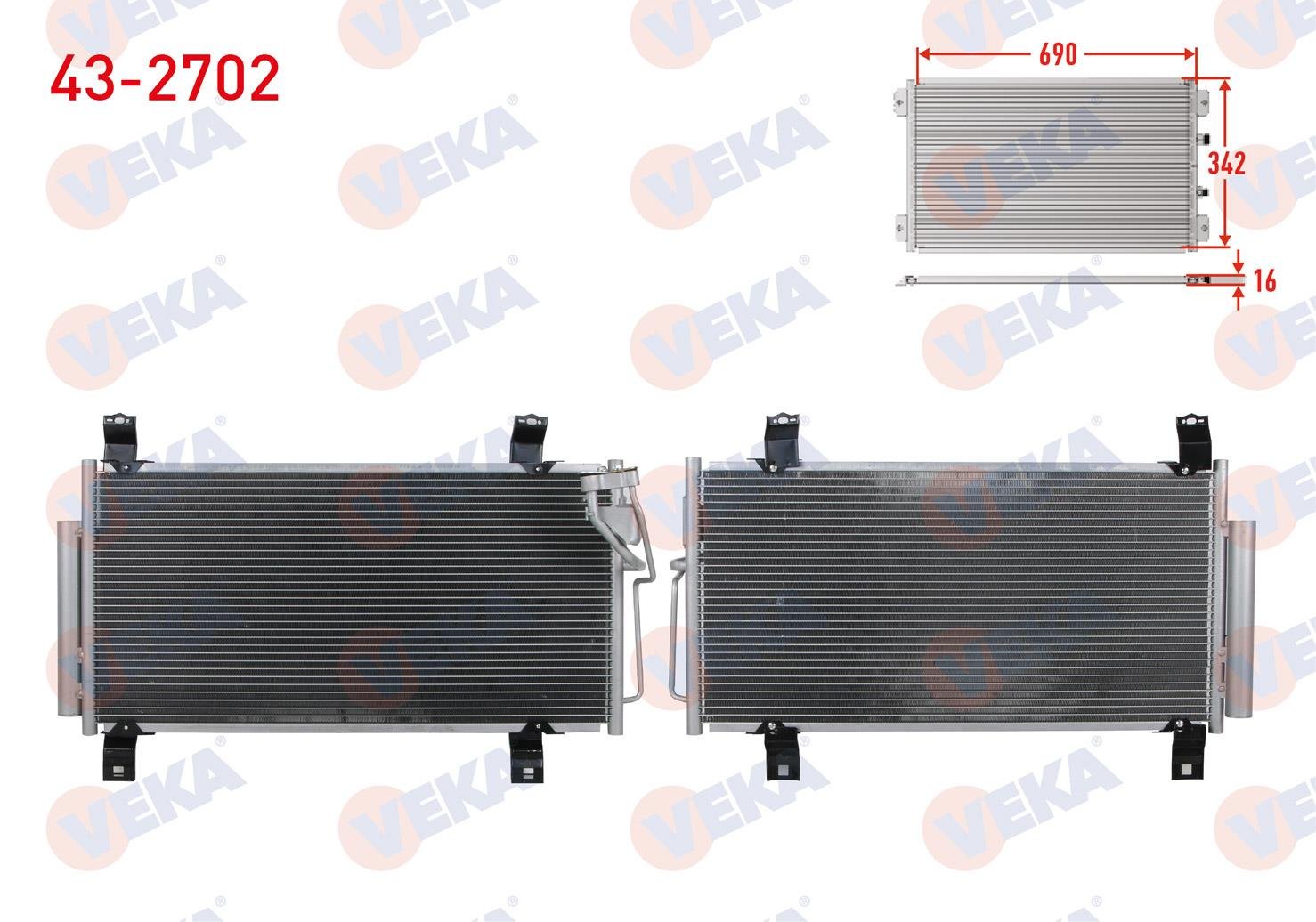 VEKA432702-Klima Radyatörü (Kondenser)