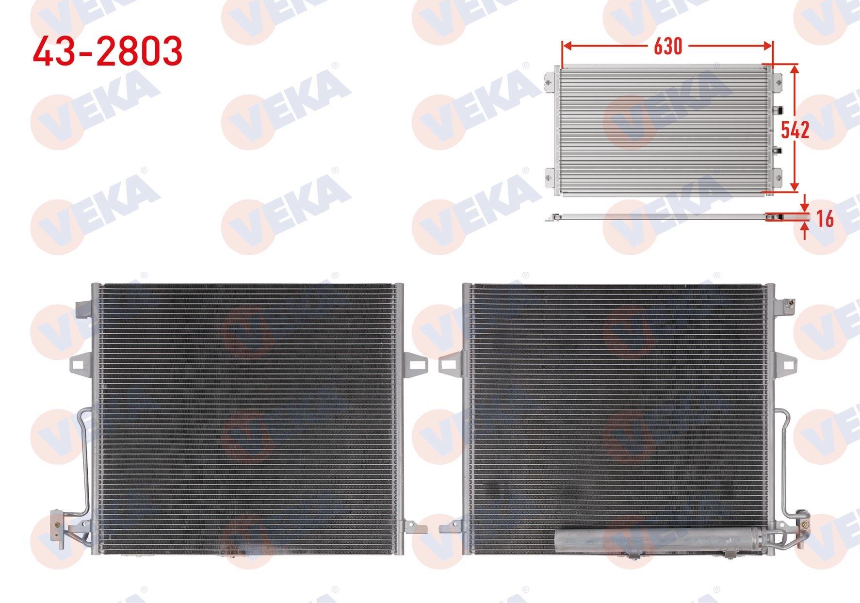 VEKA432803-Klima Radyatörü (Kondenser)