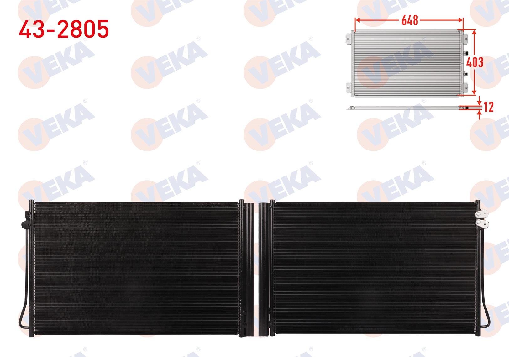 VEKA432805-Klima Radyatörü (Kondenser)