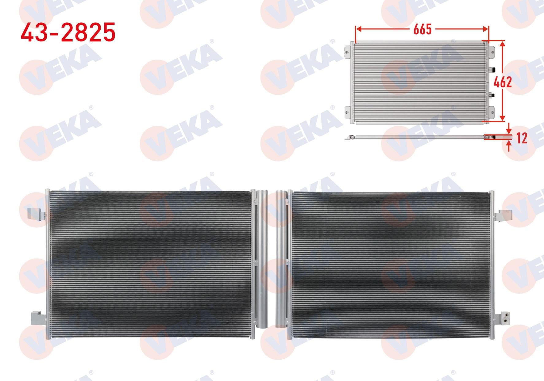 VEKA432825-Klima Radyatörü (Kondenser)